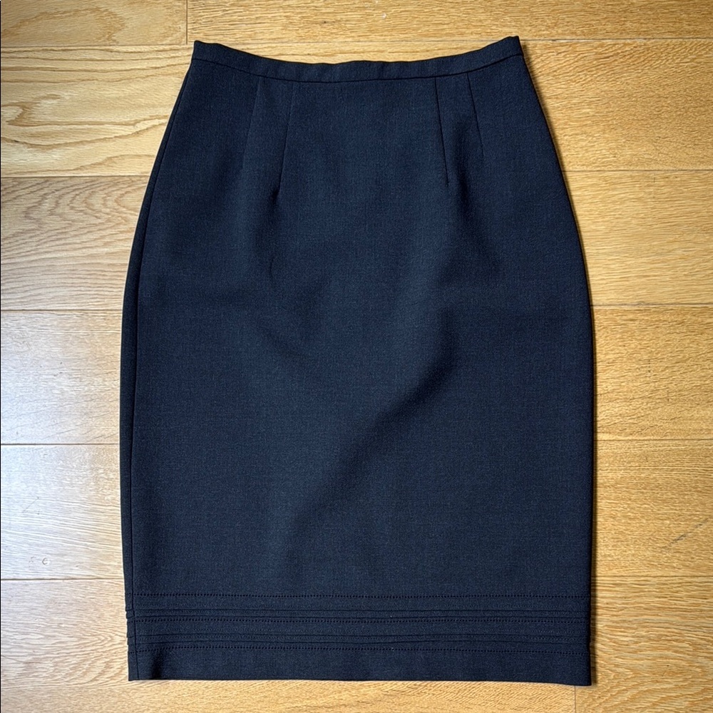 Rebecca Taylor Charcoal Gray Knee Length Pencil Skirt Size 2